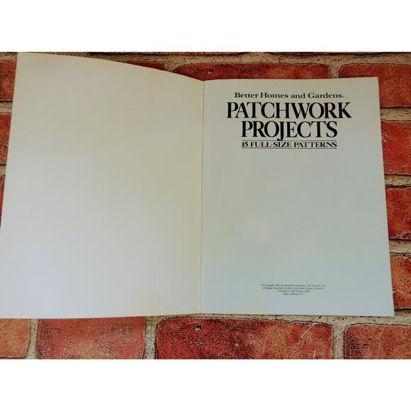 Vtg 1985 - Patchwork Projects - BHG -‎ 15 Full Size Projects - Craft Booklet - Picture 4 of 9